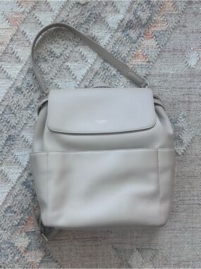 Mina Baie Kinney Backpack Diaper Bag in Light Gray